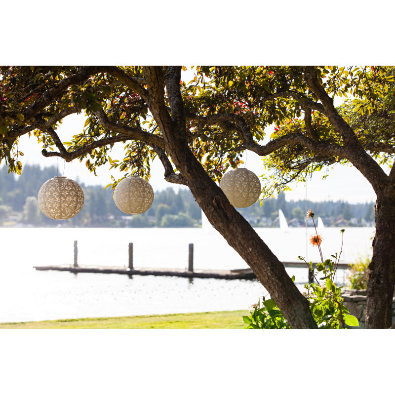 12'' Solar Powered Integrated LED Outdoor Lantern