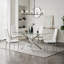 Dayeli Glass Top Metal Base Dining Table-2076506267