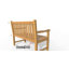 Ensemble de 2 bancs d'extérieur en bois massif Aikam, bancs de jardin en teck de qualité A
