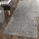 Tapis gris fait à la main Contrella