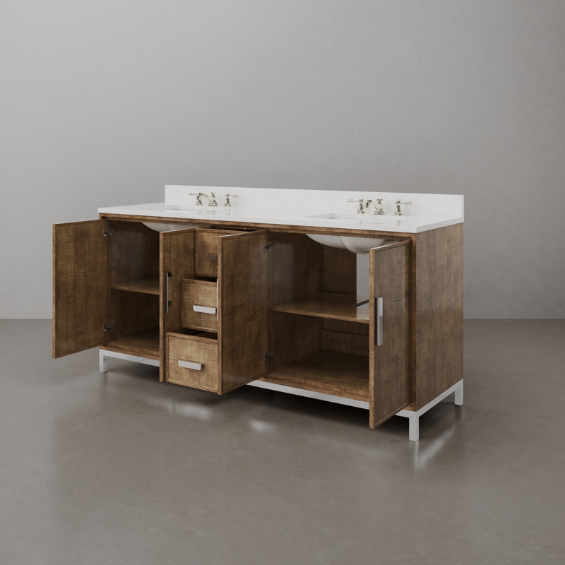Westin 72" Freestanding Standard Double Bathroom Vanity with Top