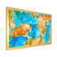 Turquoise et brun, luxe abstrait, fluide I - peinture sur toile-67359342-67359346