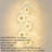 Modern Floral Led Wall Sconce With Dimmable Tri-color Light & Premium Glass Shade