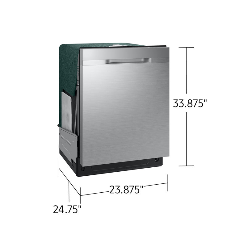 Samsung 48 dBA Dishwasher with 3rd Rack and AutoRelease Door Drying in Stainless Steel