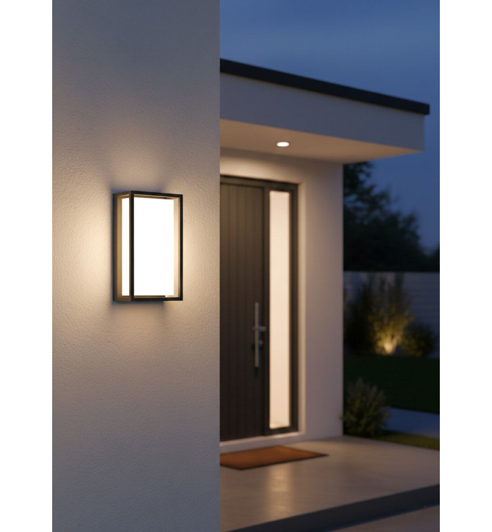 Graphite 24cm H Integrated LED Outdoor Sconce