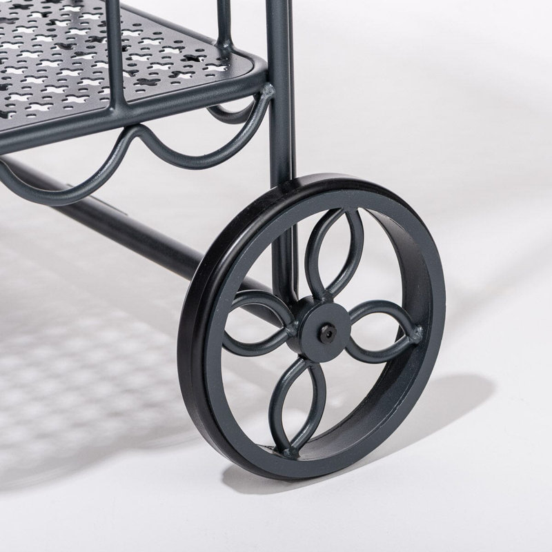 Al Fresco Bar Cart, Vintage Black