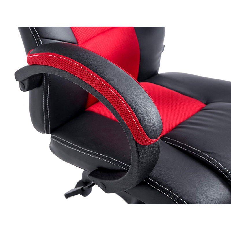 Symple Stuff Manske PC & Racing Game Chair, Red