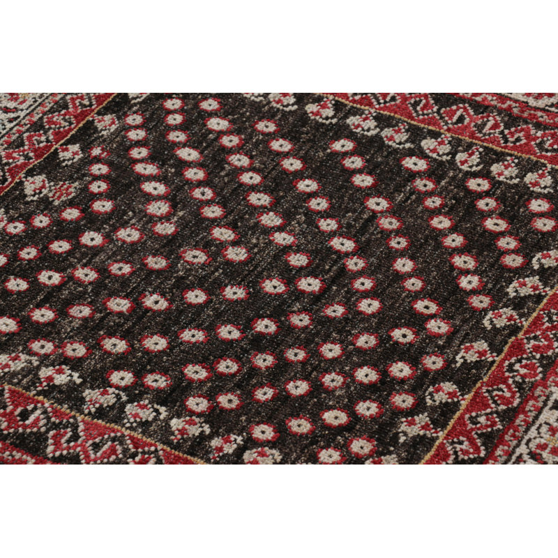 Burano Hand Knotted Wool Floral Area Rug, Rectangle 9' x 12'