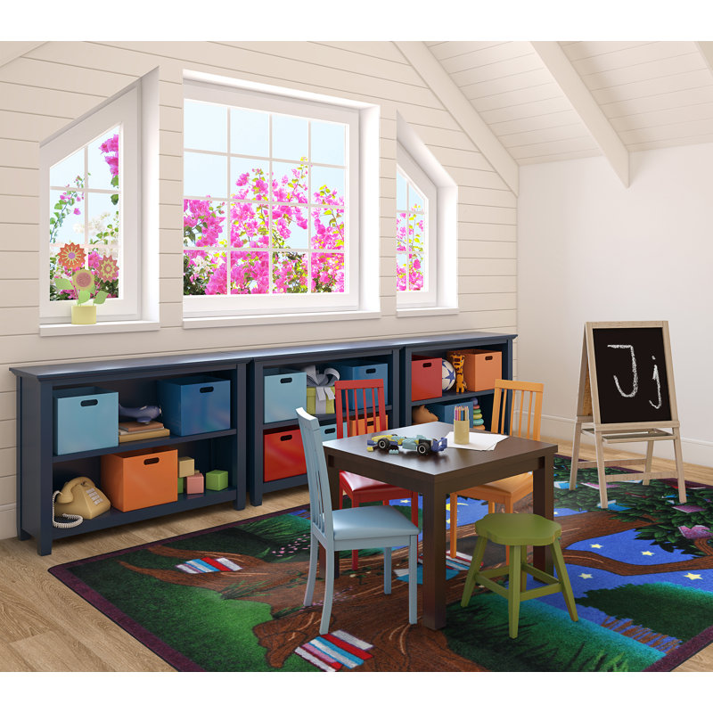 Reading Tree by Joy Carpets Area Rug, Rectangle 7'8" x 10'9"