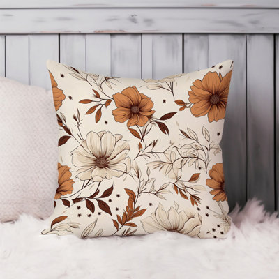 Holiday Autumn Fall Flowers XII Thanksgiving Season Pillow Cover