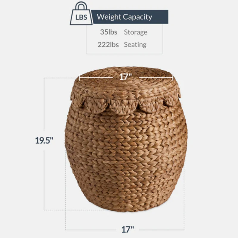 Storage Tote Basket, Chestnut