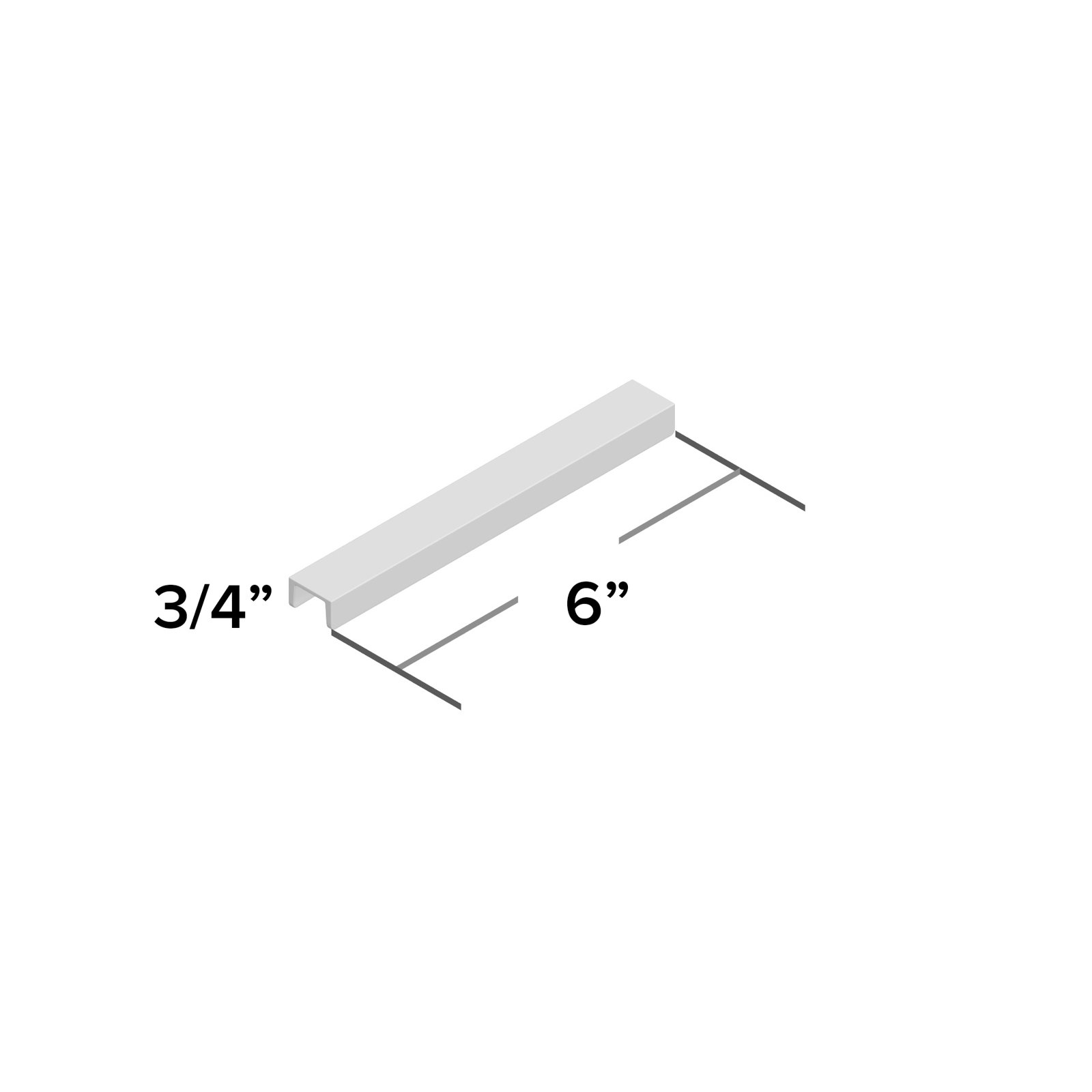 Martin Edge Cabinet Pull, Matte Black, 5"