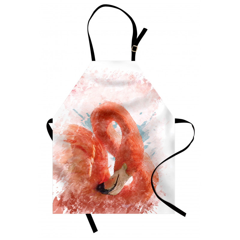 Tablier flamant rose