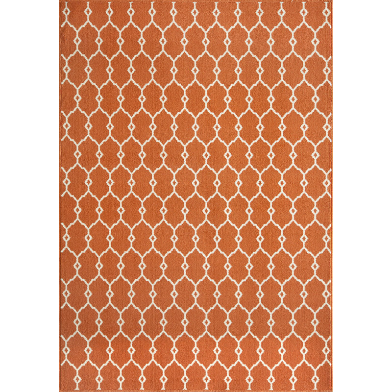 Tapis orange Yepez, Rectangle 1 pi 8 po x 3 pi 7 po