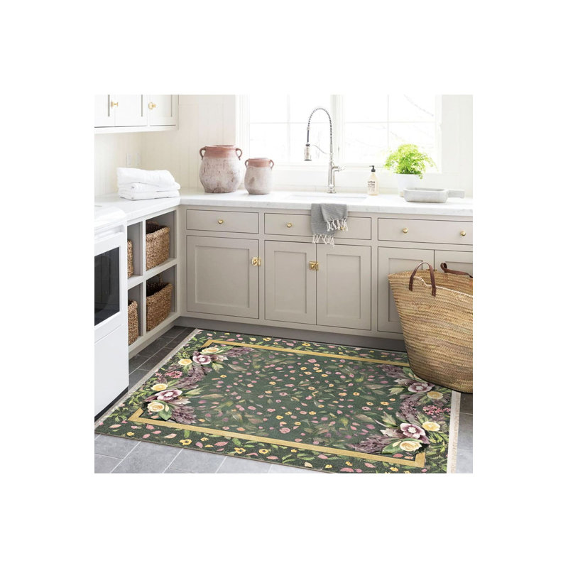 Tapis décoratif lavable à la machine Rio, Tapis de couloir 3 pi 3 po x 9 pi 10 po