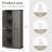  Hailiey 4-Tier 71" H Wood Office Adjustable Storage Cabinet with Adjustable Shelf,Modular Organizer for Tools or Books-339226177