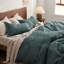 Ensemble de housse de couette à tissage gaufré 100% coton Essential Collection-106246733-106246739
