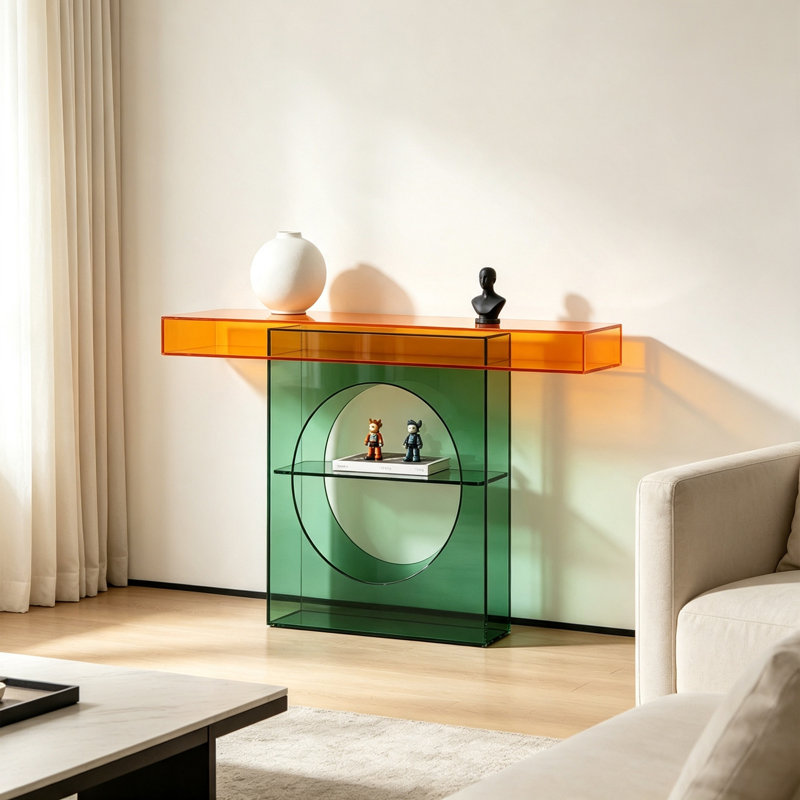 Console en art moderne, 33.46" H x 47.24" W x 11.81" D