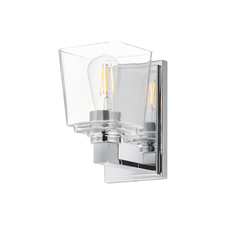 Cubos-Wall Sconce, Polished Chrome