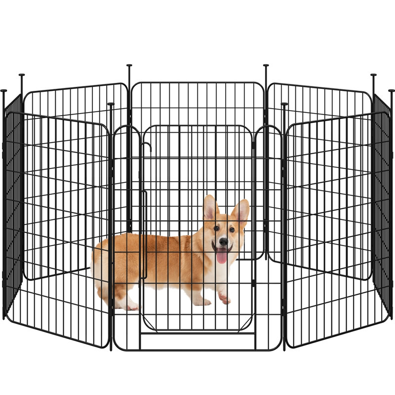 Size Panel Metal Exercise Pen With Door, 80" H x 60" W