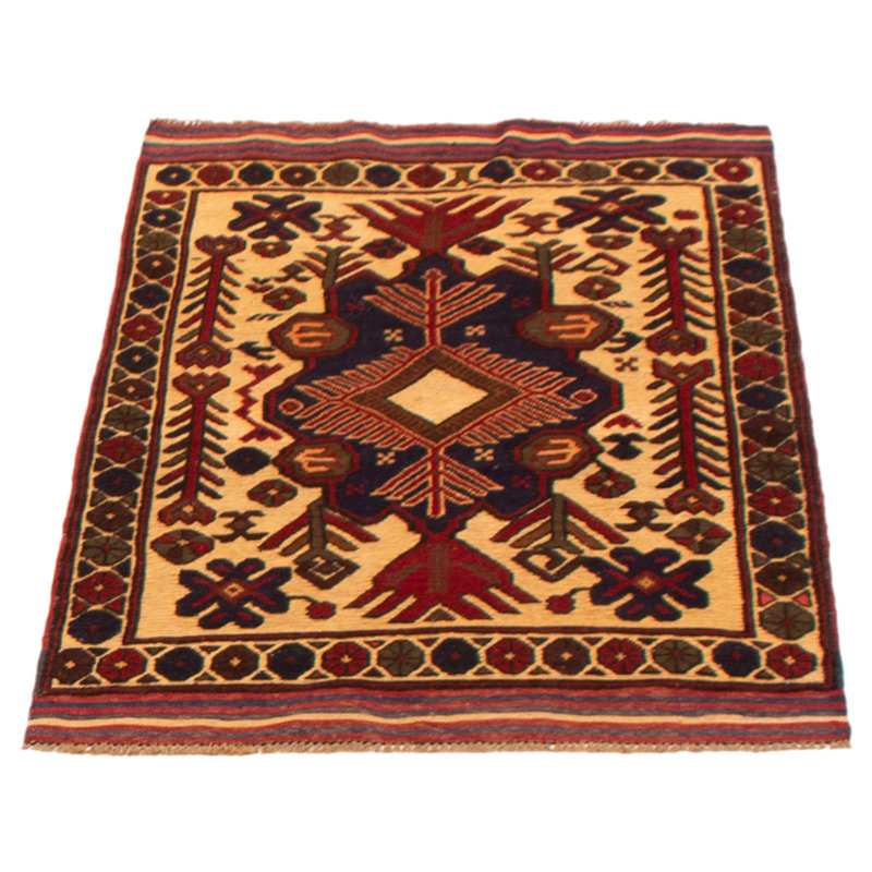 Tapis tadjik brun clair 3 pi 0 po x 4 pi 8 po