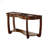 Sofa Table Open Bottom Shelf Glass Insert Top Cocktail Table For Living Room