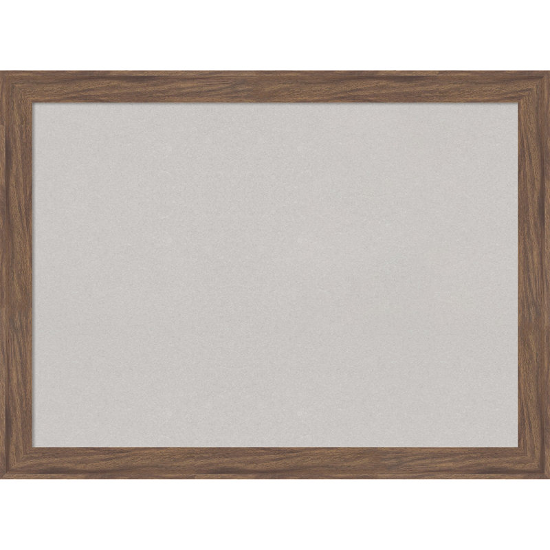 Tableau de bord étroit encadré brun moyen, tableau d'affichage en liège blanc, tableau d'organisation, tableau d'affichage Pin