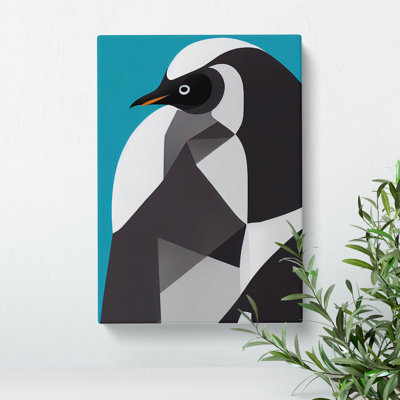 Abstract Penguin No.2 - Wrapped Canvas