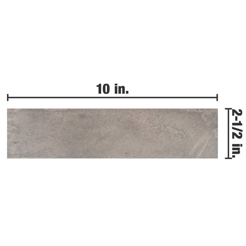 Carrelage mural en porcelaine aspect pierre 3 po x 10 po Capri, Brun