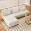 4 Seater Corduroy Sofa & Chaise-631182153