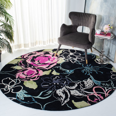 Matthews Hand Tufted Wool Floral Rug
