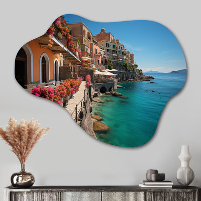 Italy Mediterranean Charms - Italy Cloud Shape Metal Wall Sculpture