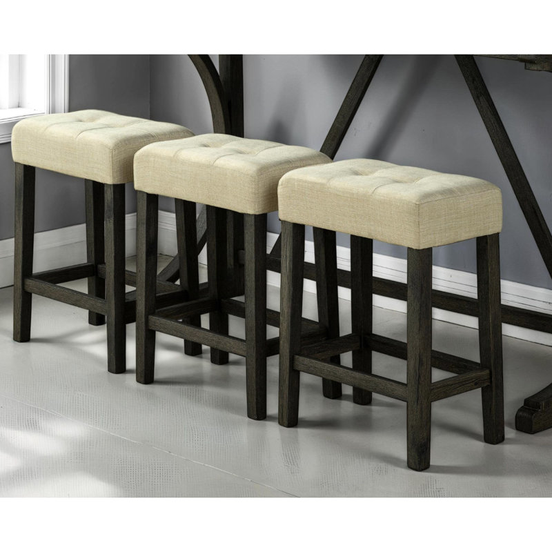 Table de salle à manger rectangulaire avec sièges de charge, brun et beige, pour coussins, style transitionnel
