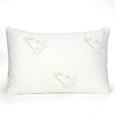     Cooling Bamboo Pillow, Adjustable Memory Foam, Aloe Vera Infused Cover