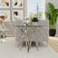 Ensemble de tables de bout 24 pouces en verre trempé transparent