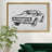 " Classic Car Sketch III "-1505563860-1505563867