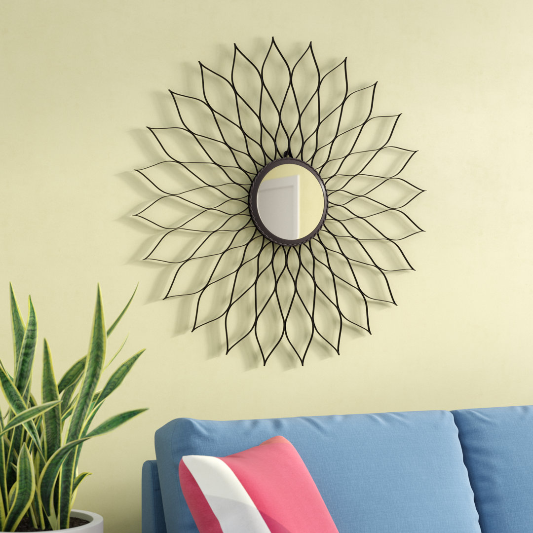 Chancey Metal Flat Wall Mirror Winston Porter