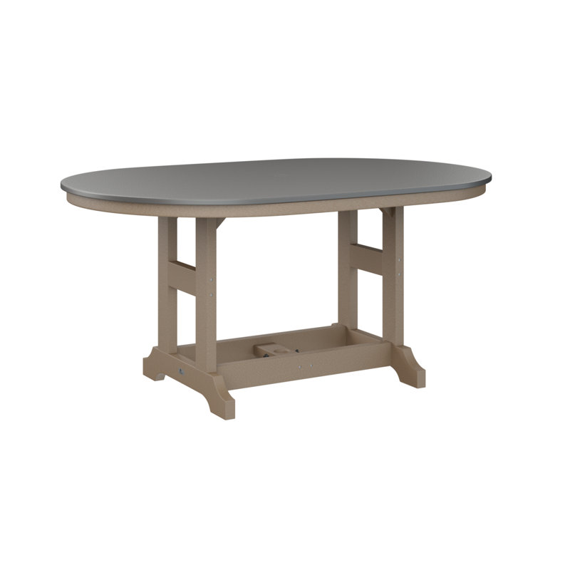 Table de salle à manger Berlin Classic, Acier inoxydable martelé, Bois vieilli