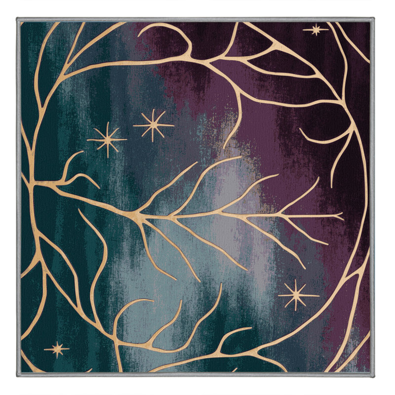 Hidden Bloom Rug, Square 8'