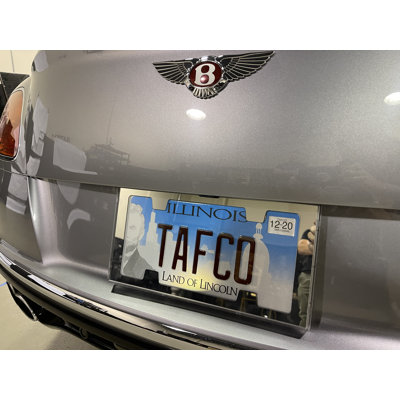 Galante Licence Plate Tempered Glass Cover HIDES ALL SCREWS