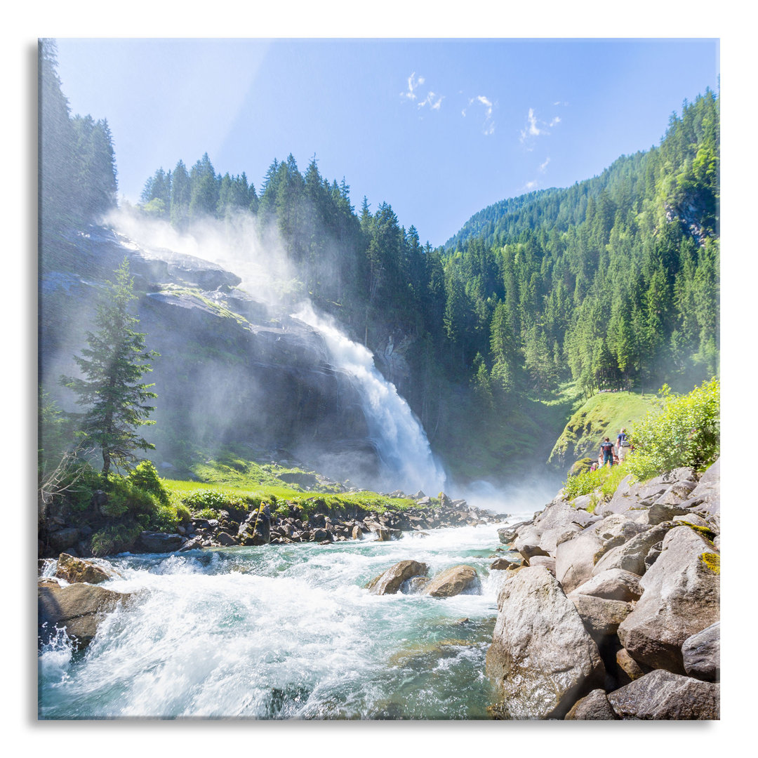 Glasbild Wasserfälle Nationalpark Salzburg