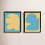 Blue Study. Set of 2 by Michael Kempen - 2 Piece Single Picture Frame Print Set-467335607-467335586