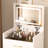 3 In 1 Bedroom Vanity , White With Spacious Storage, Drawers And Comfortable Stool Make Up Vanity, Dressing Table Drawers, Storage For Makeovers