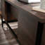 Spacious And Stylish Computer Desk With Flip-Down Keyboard Tray, Perfect For Home Office And Study In Brown Finish