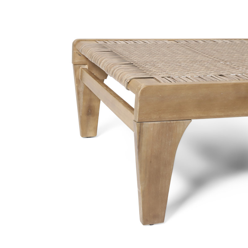 Outdoor Wicker Chaise Lounge, 1