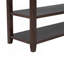 Console rétro avec deux tablettes ouvertes, structure et pieds en bois de pin massif-131514168-131514167