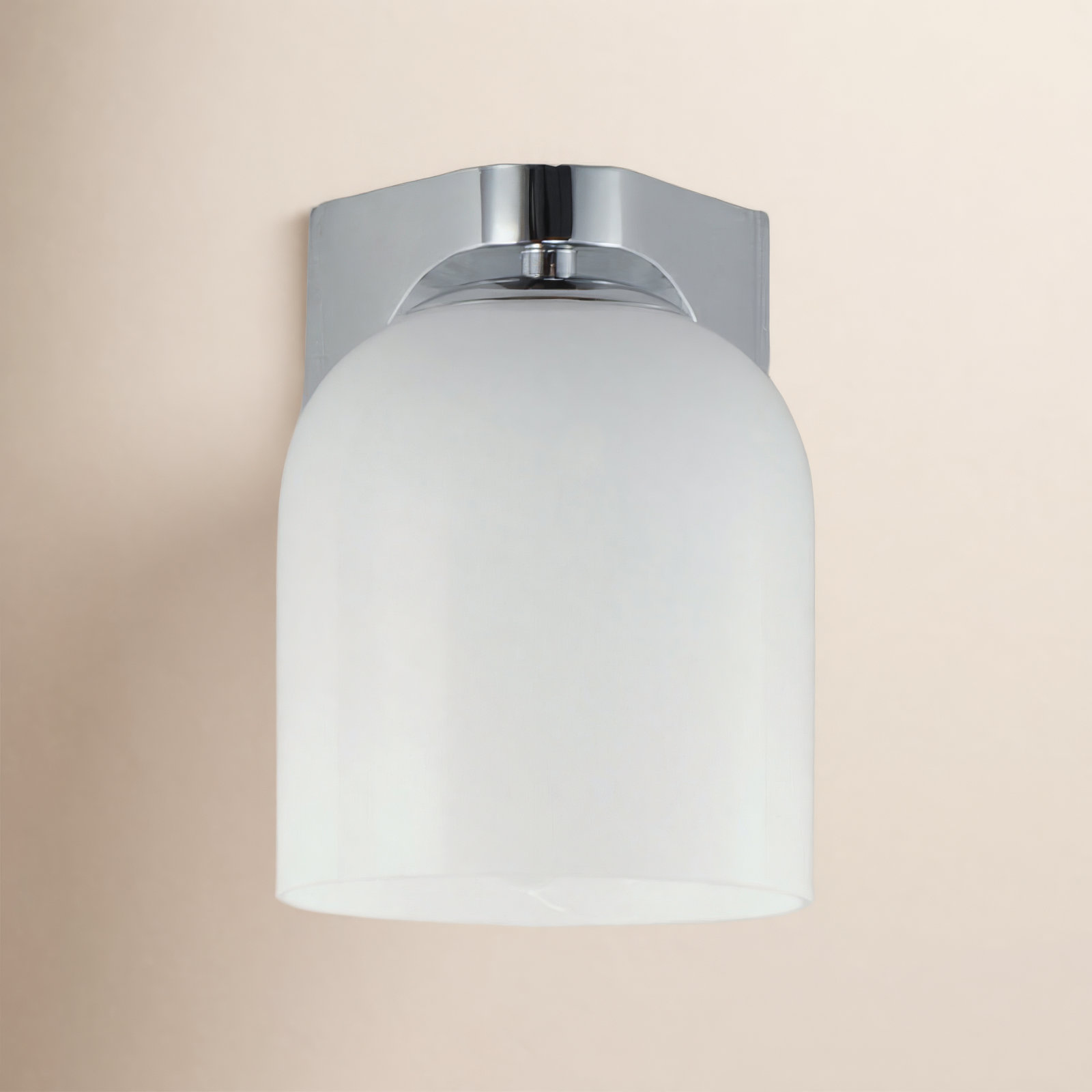 Single Dimmable Bath Sconce, Polished Chrome