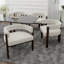 Fauteuil en tissu chenille avec dossier ouvert-796738146