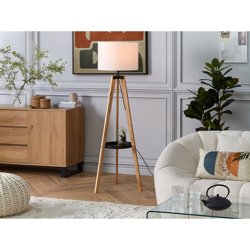 Ethel 149cm Brown Tripod Floor Lamp