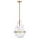 Vena Teardrop Single Light Pendant with Hand-Blown Etched Opal Glass